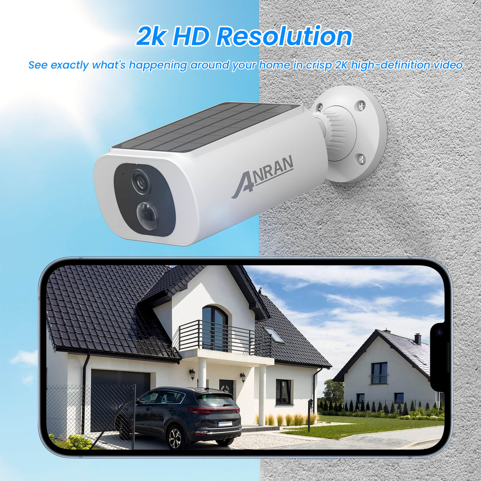 ANRAN C3 5MP Integrierte Solar-Batterie-Kamera